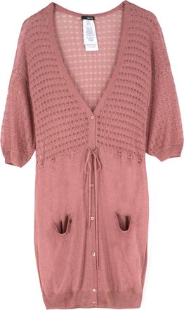 Liu Jo LiuJo Metallic Coral Knit Cardigan Size XS