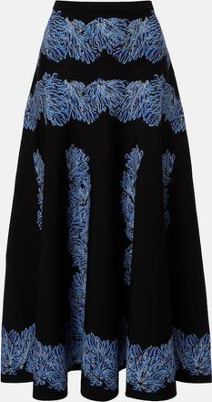 Ulla Johnson Alessia knitted jacquard midi skirt