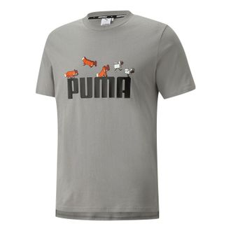 Puma X Minecraft Graphic Tee Grey 534374-76