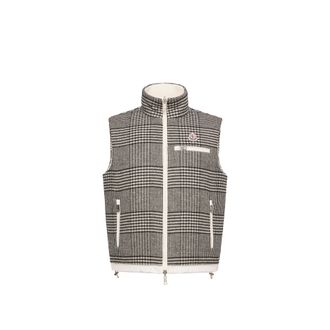 Moncler Moncler Gienah Reversible Wool Blend Down Vest, Men, Grey, Size: 1