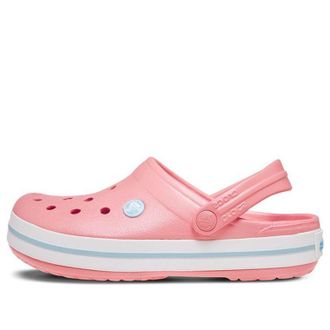 Crocs Beach Sandals Pink White Unisex Pink White 11016-7H5