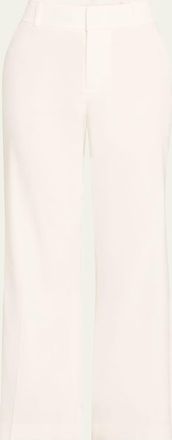 Alice & Olivia Quinn High-Rise Ankle Kick Flare Pants