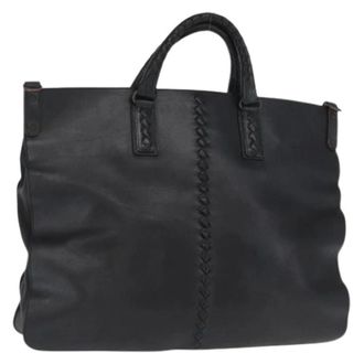 Bottega Veneta Pre-owned Tote Bags, female, Black, Size: ONE SIZE Pre-owned Vintage Tote Bag