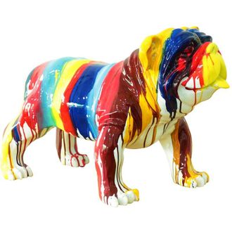 No Brand No Brand - Statuetta Bulldog Kuat&eacute;h Gregor 61x32x38 cm Multicolore