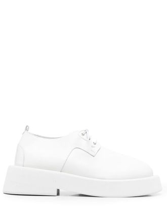 Marsèll lace-up leather derby shoes - White