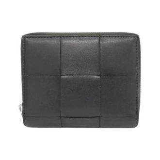 Bottega Veneta Pre-owned Calf Wallet - Dames - Pre-owned - Zwart - Maat: ONE Size Leer