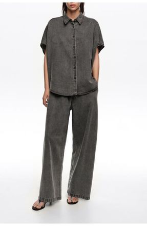 Bimba & Lola Washed Fluid Jogger Trousers in Washed Black at Nordstrom, Size Xx-Small Eu