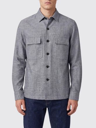 Ermenegildo Zegna Giacca a camicia in misto lana con tasche a toppa