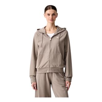 Emporio Armani Core Lady Full-zip Hoodie - - Sweatshirts & Hoodies - Donna - Marrone - XS