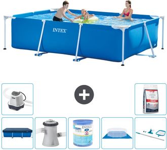 Intex Piscina Con Estructura Rectangular - 300x200x75 Cm - 7-piezas S30174
