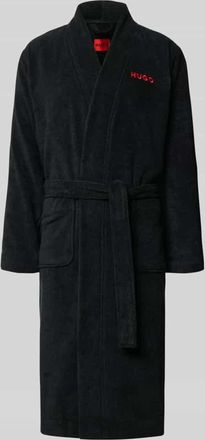 HUGO BOSS Bademantel mit Geschenkbox Modell TERRY GOWN GIFTBOX in Black, Größe XXL