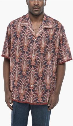 Valentino Cotton Shirt with Paisley Pattern size 52