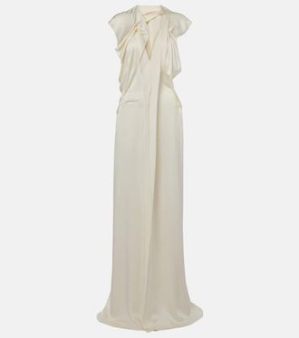 Victoria Beckham Draped satin gown