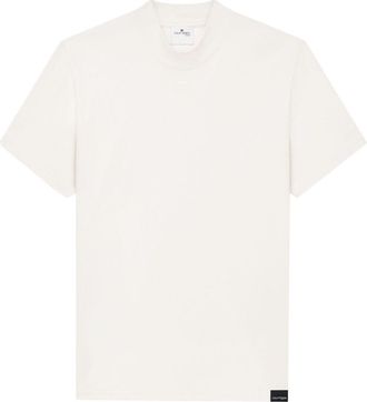 Courrèges Volcano logo-appliqué cotton T-shirt - men - Cotton - S - White
