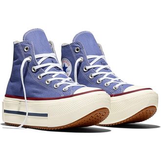 Converse Gender Inclusive Chuck Taylor All Star Lift Double Stack High Top Platform Sneaker in Indigo Storm/Egret/Garnet at Nordstrom, Size 5.5