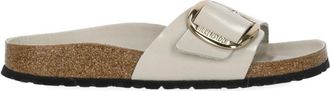 Birkenstock Ivory Madrid Big Buckle Leather Sandals