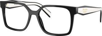 Prada Glasses, unisex, Black, Size: 54 MM PR B03V Eyeglasses Frame