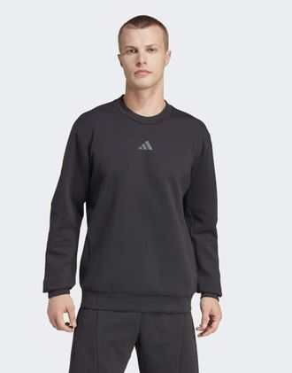 adidas adidas Performance - Designed For Training - Felpa girocollo nera-Nero