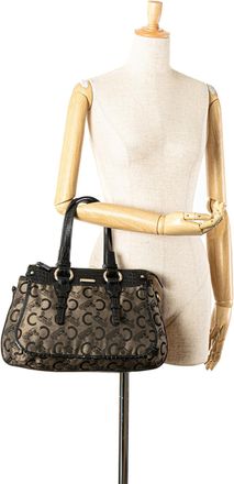 Celine Pre-owned Womens Horse Carriage Tote Bag - Tan Textile - One Size