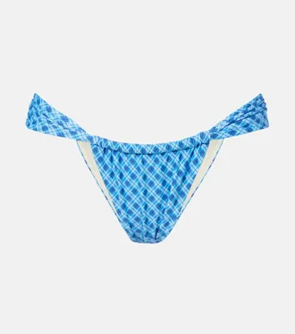 Montce Swim Sandra plaid bikini bottoms
