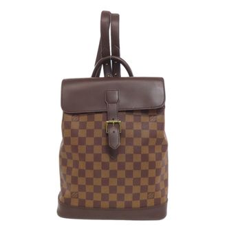 Louis Vuitton Brown Damier Canvas Ebene Damier Canvas Backpack (Pre-Owned)