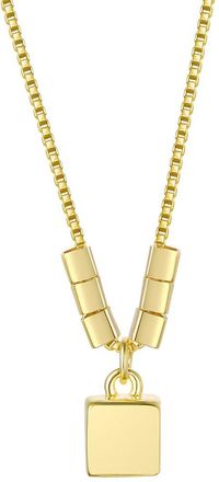 Rachel Glauber 14K Plated Pendant Necklace