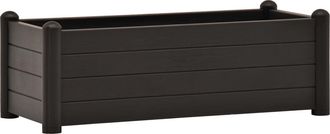 vidaXL Vidaxl - Arriate Elevado De Jard&iacute;n Pp Gris Antracita 100x43x35 Cm