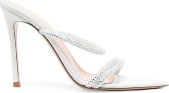 Gianvito Rossi Cannes 105mm suede sandals - women - Suede - 40 - White