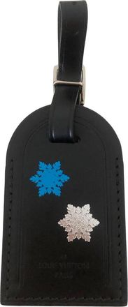 Louis Vuitton Snowflake Stamped Black Luggage Tag