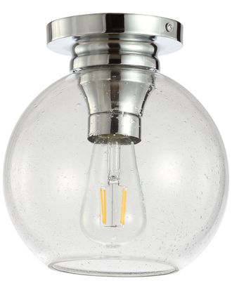Jonathan Y Designs Jonathan Y Atlas 7.75In Metal Bubbled Glass Led Flush Mount