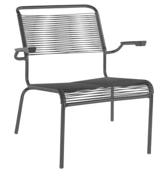 Schubiger M&ouml;bel Spaghetti-Lounger S&auml;ntis mit Armlehnen