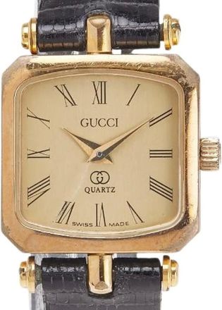 Gucci Pre-owned Watches, female, Yellow, Size: ONE SIZE Pre-owned Stainless Steel watches