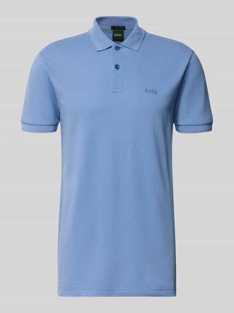 HUGO BOSS Regular Fit Poloshirt aus reiner Baumwolle Modell PIO in Blau, Gr&ouml;&szlig;e XXXL