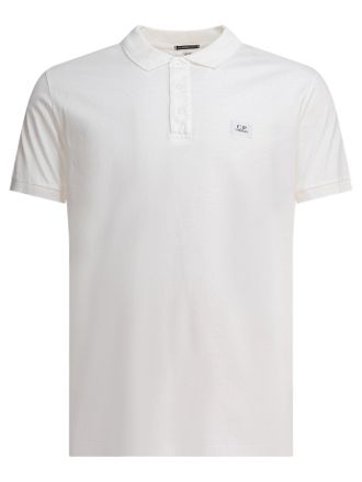 C.P. Company Polo Shirts, male, Green, Size: XL Embroidered