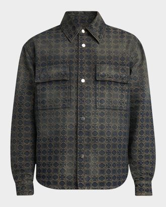 Amiri Mens MA Quad Jacquard Overshirt