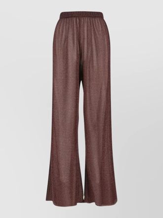 Os&eacute;ree shimmering wide leg tailored trousers