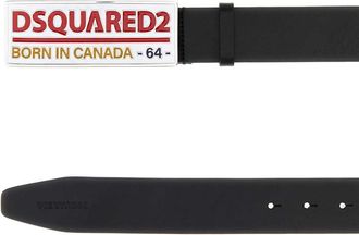 Dsquared2 Mens Leather Belt Black