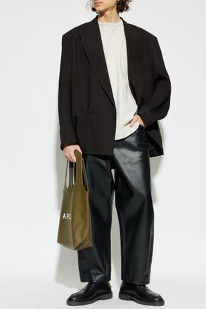 Christophe Lemaire T-shirt With Pocket, Mens, Cream