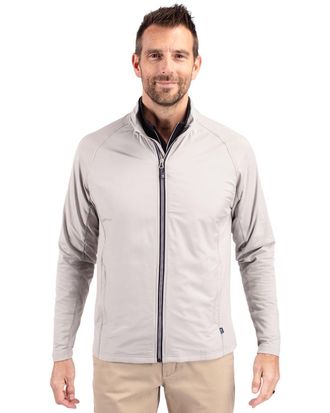 Cutter & Buck Adapt Eco Knit Hybrid Recycled Mens Full Zip Jacket
