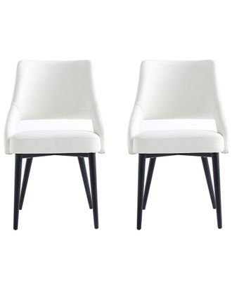 Manhattan Comfort Tremont Modern Leatherette Dining Chair With Metal Legs
