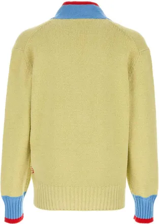 J.W.Anderson Colour-Block V-Neck Sweater - Yellow