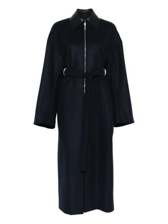 Sportmax zip-up trench coat - women - Fabric - 44 - Black