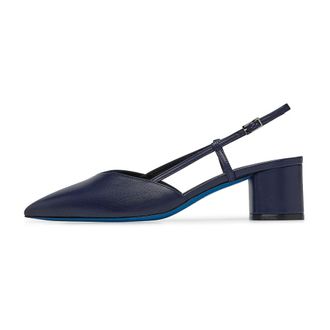Loriblu Schoenen, Dames, Blauw, 39 EU, Leer, Slingback in nappa blu