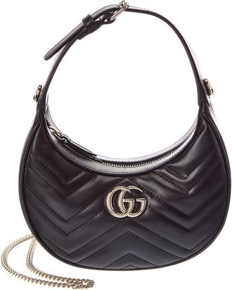 Gucci Gg Marmont Small Leather Hobo Bag