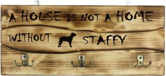 OEM American Staffordshire Terrier, Amstaff, Amstaf I: Percha Con Perro, Expositor De Medallas, Decoraci&oacute;n Del Hogar De Art-dog