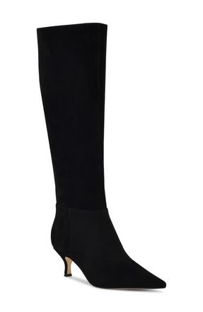 Nine West Somas Knee High Boot in Black Suede at Nordstrom, Size 6.5