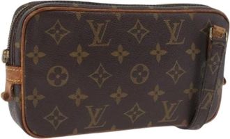 Louis Vuitton Pre-owned Cross Body Bags, female, Brown, Size: ONE SIZE Pre-owned Pochette Marly Bandouliere