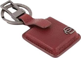 Piquadro Sleutelhanger met Connequ - unisex - Sleutelhangers & Tashangers - Rood - ONE Size - Leer - Accessoires