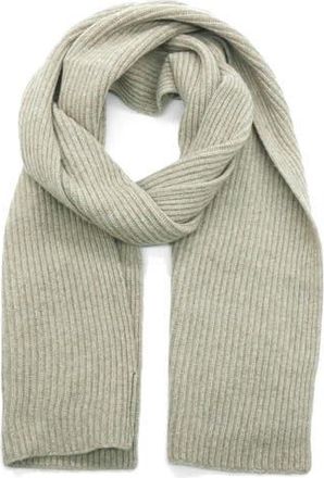 Portolano Cashmere Rib Scarf in Nile Brown at Nordstrom Rack