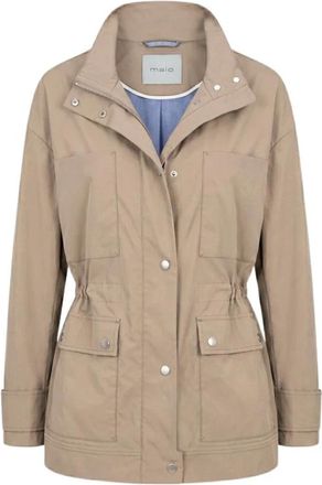 Malo Lichtgewicht jas - Dames - Jassen - Beige - Maat: XS Katoen